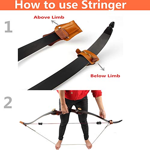 54" Traditional Laminated Recurve Bow for Hunting & Target X1606