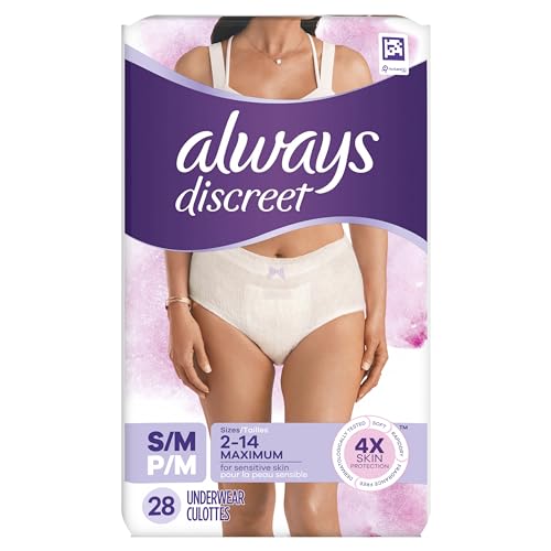 Incontinence & Postpartum Underwear for Women, Maximum Plus Protection, Small/Medium, 28 Count V247927