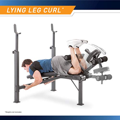 Olympic Weight Bench with Preacher Curl Pad and Leg Developer R7323