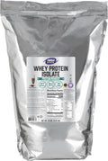 NOW Sports Nutrition, Whey Protein Isolate, 25 g With BCAAs, Creamy Chocolate Powder, 10-Pound