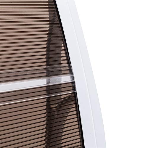 Window Awning Door Canopy, 35" x 40" Polycarbonate, UV Rain Snow Protection T885205