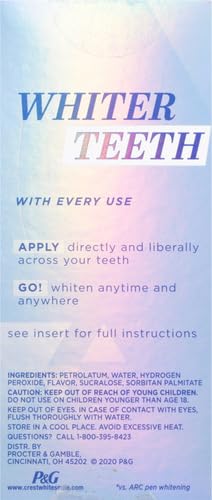 Teeth Whitening Gel Kit with Built-in Applicator, Twin Value Pack J6502