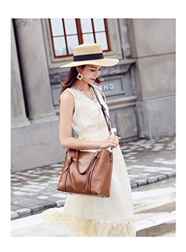 Vegan Leather Hobo Crossbody Handbag for Women P51477