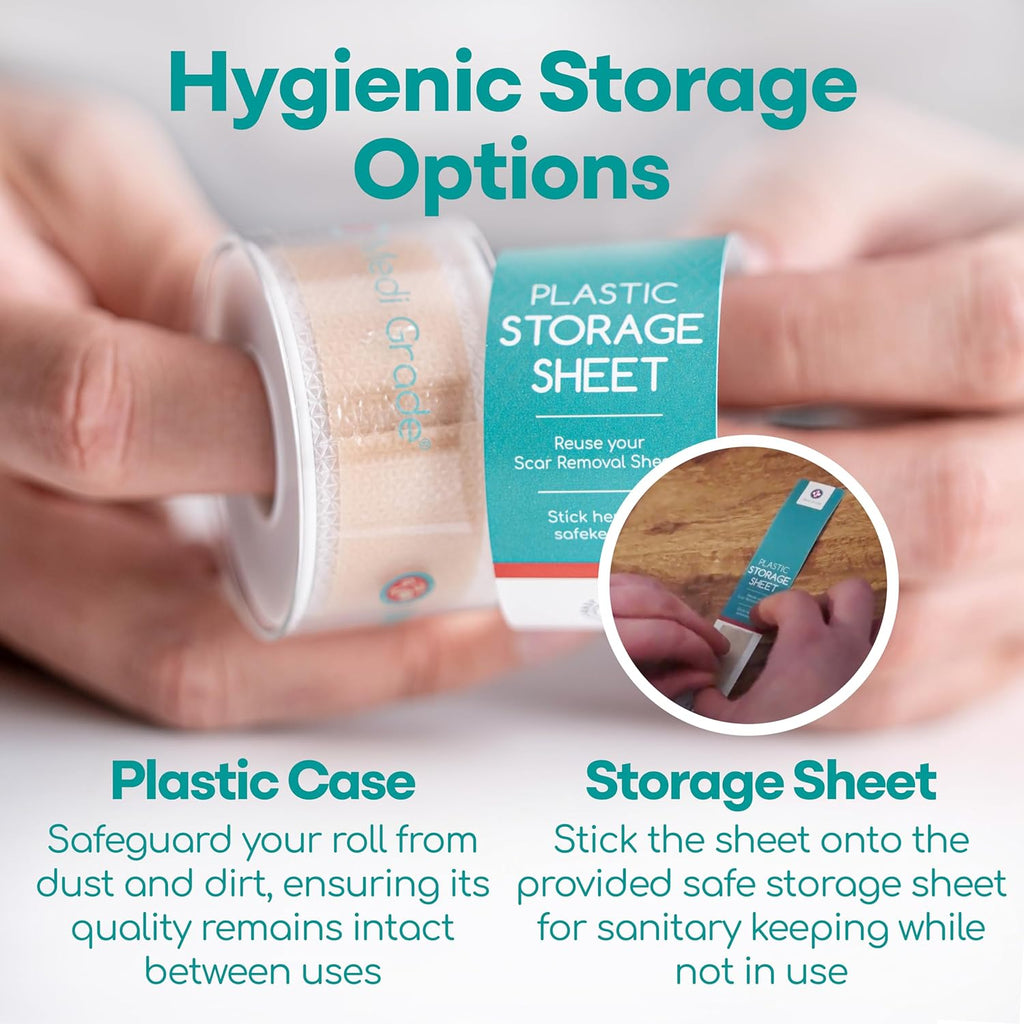 Silicone Scar Sheets, 80 Inches Long, Reusable with Storage Case L347