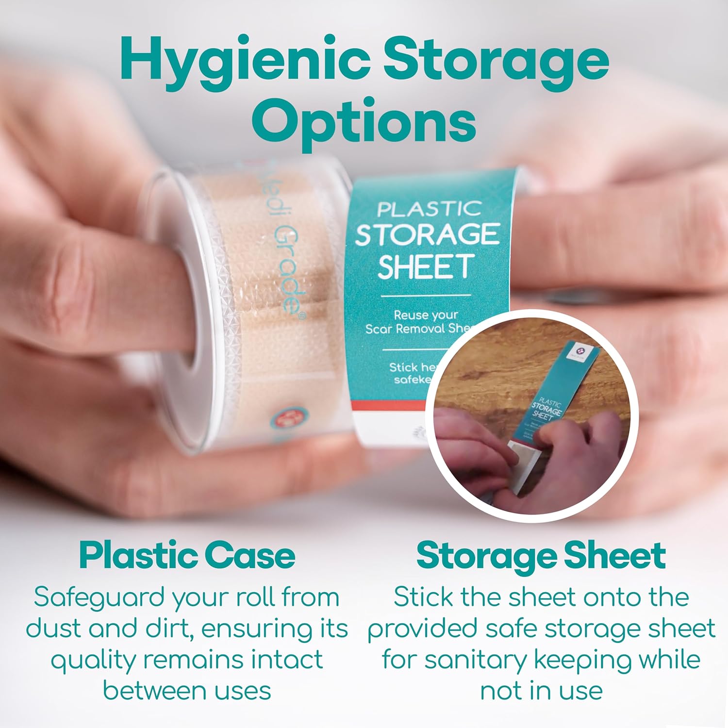Silicone Scar Sheets, 80 Inches Long, Reusable with Storage Case L347