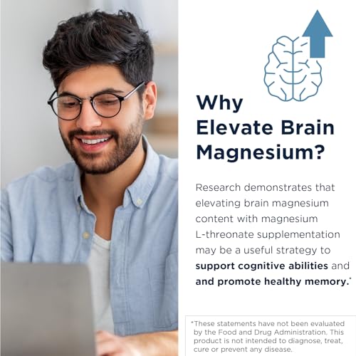 Magnesium L-Threonate Supplement for Brain Health, 90 Vegan Capsules F562683