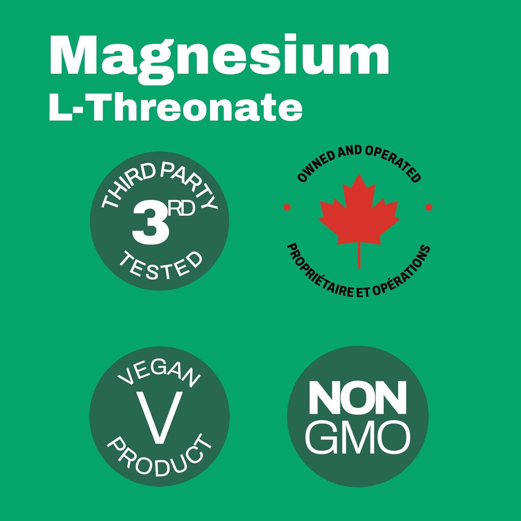 Magnesium L-Threonate 144mg, 120 Capsules A739