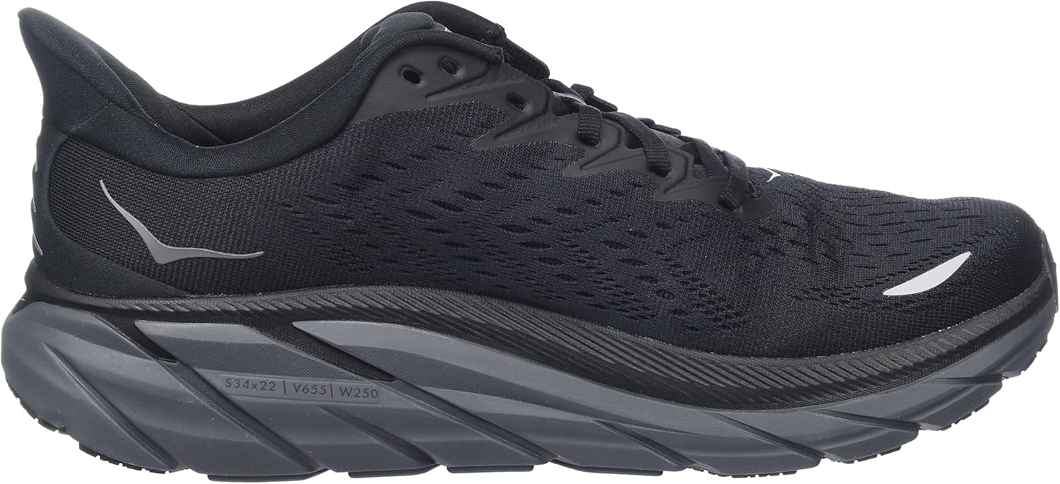 Men's Clifton Running Shoes, Black D267