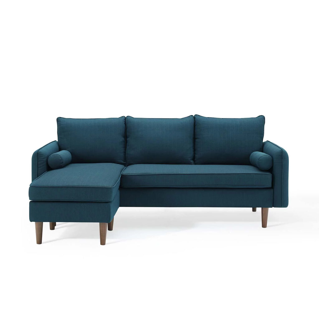 Navy Blue Fabric Sectional Sofa Set for Living Room L590663