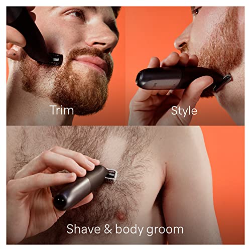 Men's Electric Trimmer for Face & Body, Beard Trimmer & Body Shaver, Waterproof O72276