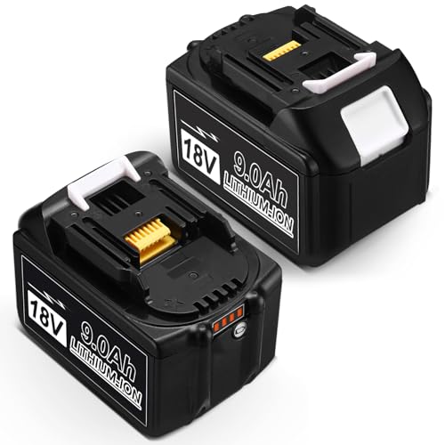 2 Packs 6000mAh BL1860B Battery Replacement for Makita 18V Battery with LED Indicator Compatible with Makita 18 Volt LXT Battery BL1860 BL1850 BL1850B BL1840 BL1840B BL1830 BL1830B BL1815 LXT-400