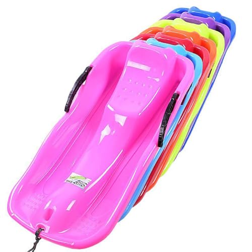 Plastic Snow Sled with Pull Rope and Handles for Winter D3491