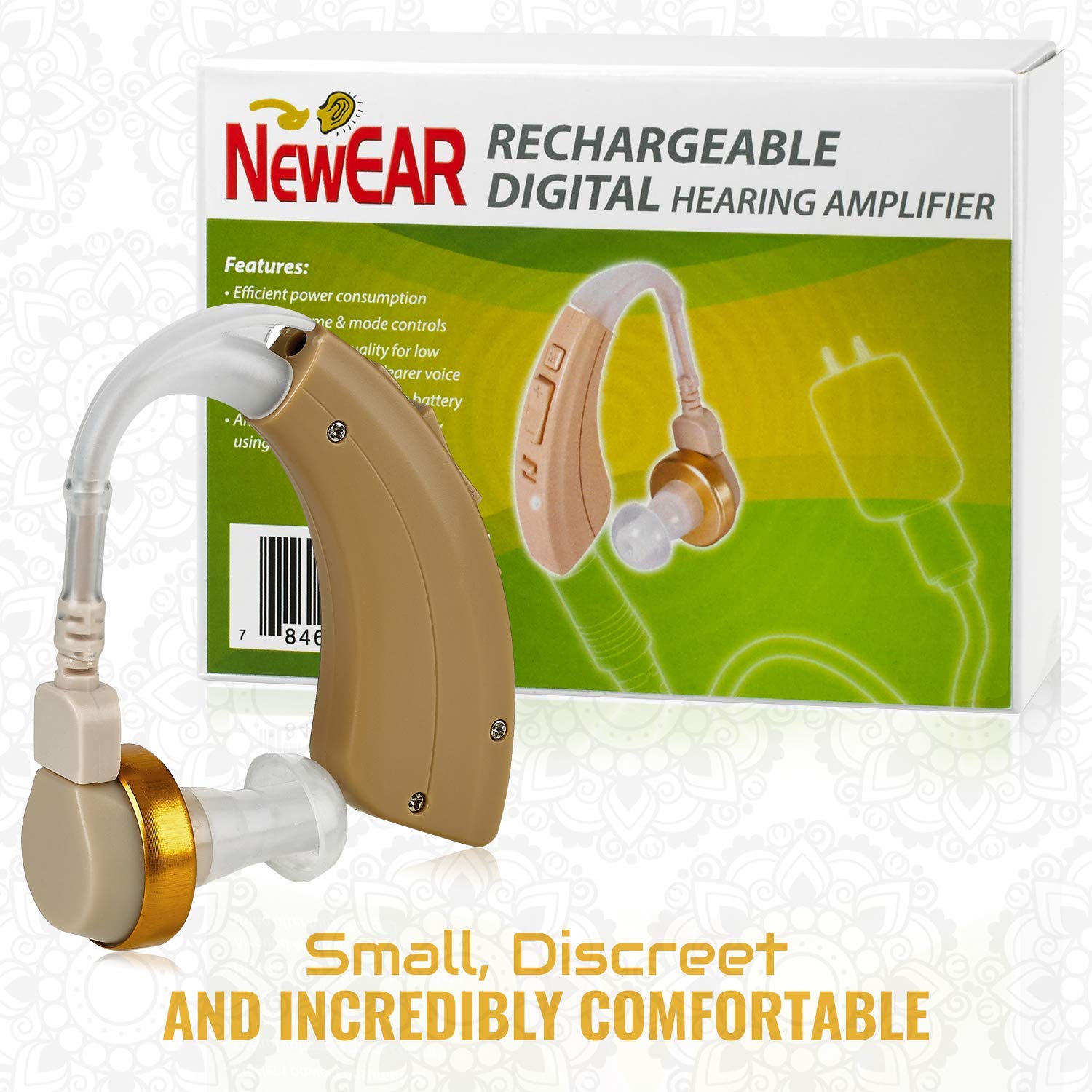 Rechargeable Behind the Ear Sound Amplifier for Hard of Hearing Z115