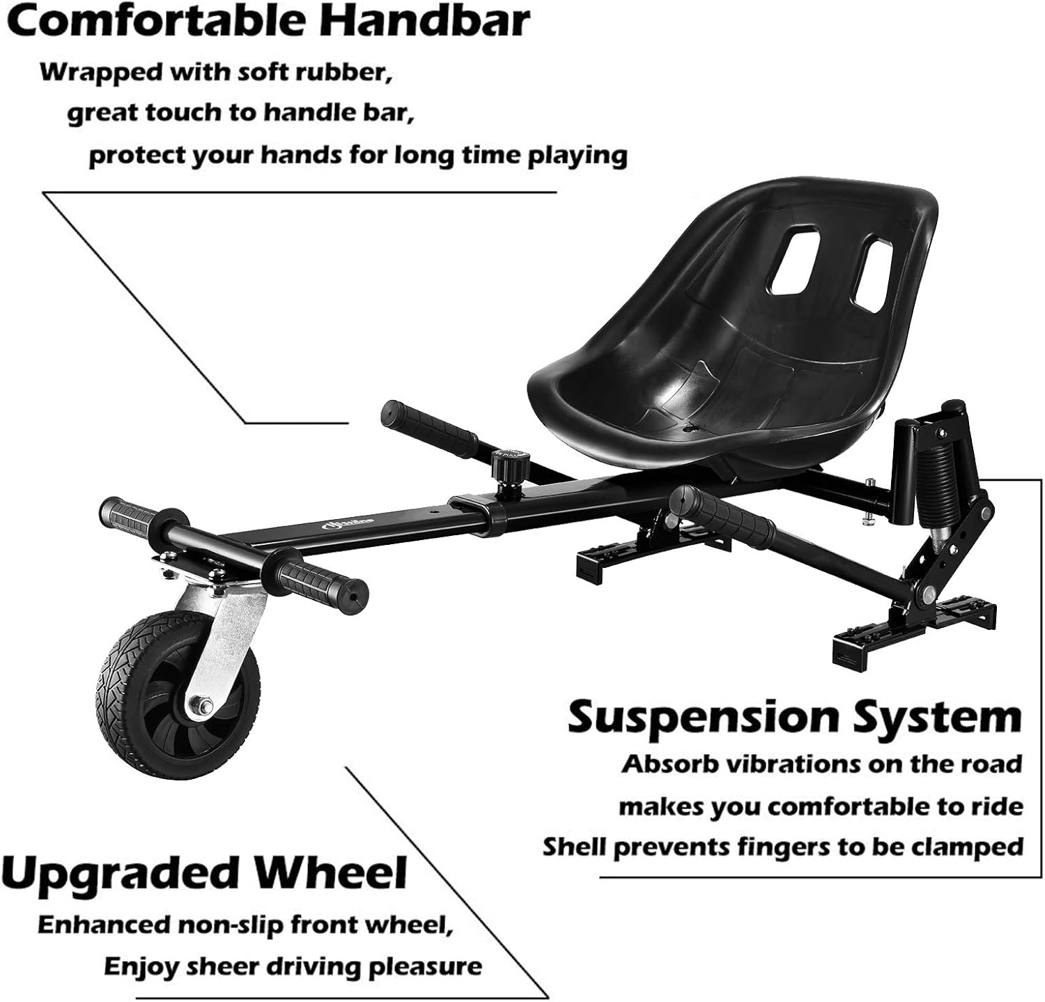 Hoverboard Go Kart Attachment with Off-Road Tires for Adults and Kids F64735