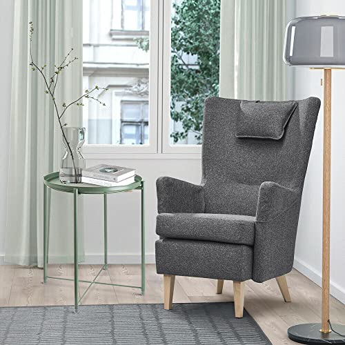 Round Metal Tray Side Table for Living Room Bedroom Balcony Z387