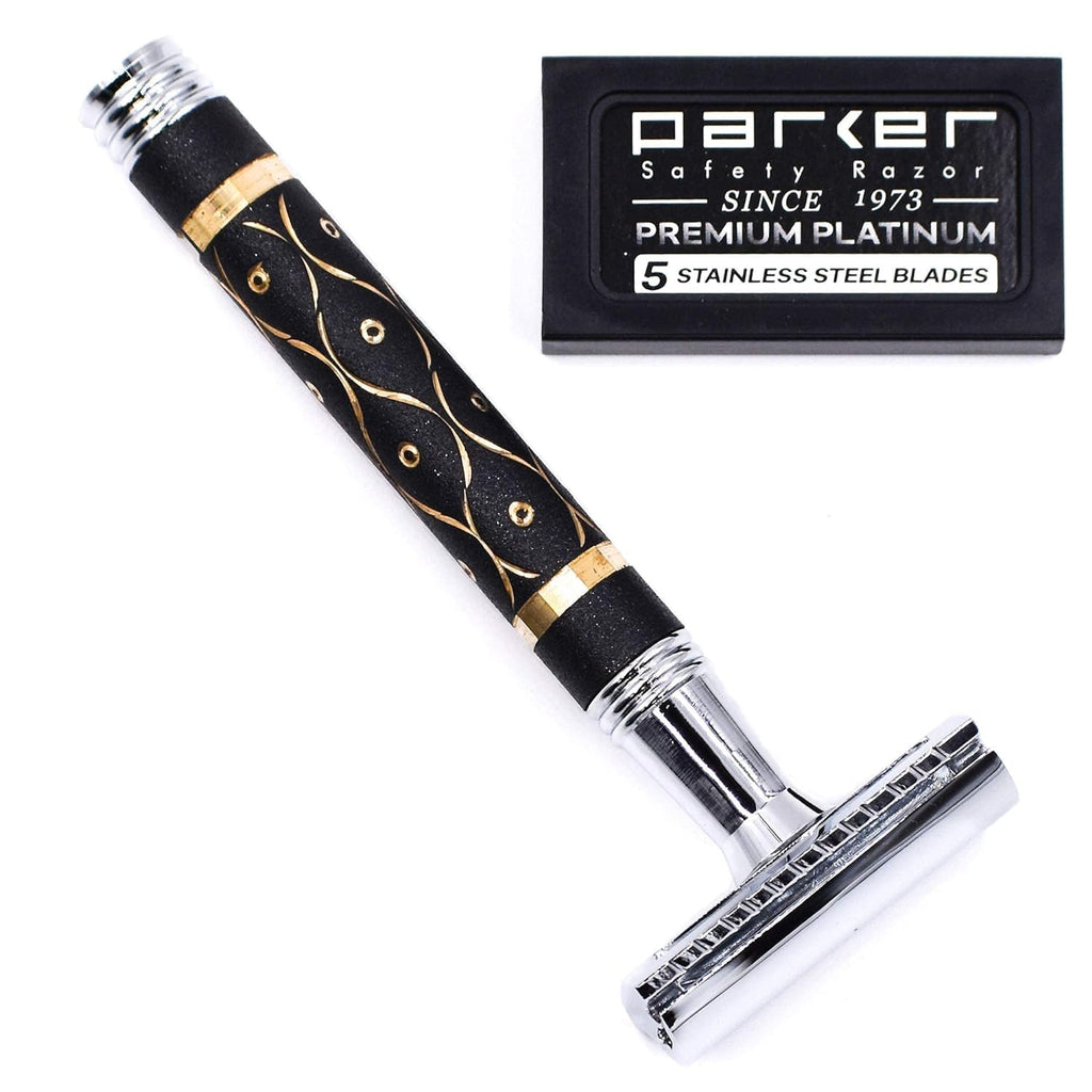 Double Edge Safety Razor with 5 Blade Refills P2915