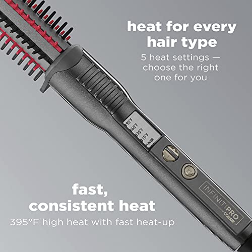 Nano Tourmaline Ceramic Hot Curl Brush, 1-Inch E139542