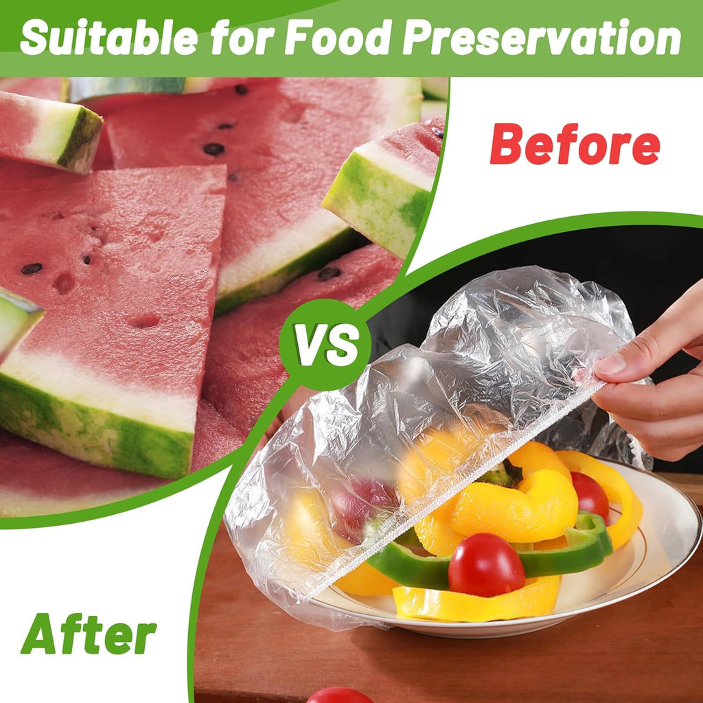 Reusable Elastic Food Bowl Storage Covers, Dish Plate Covers, BPA Free W233240