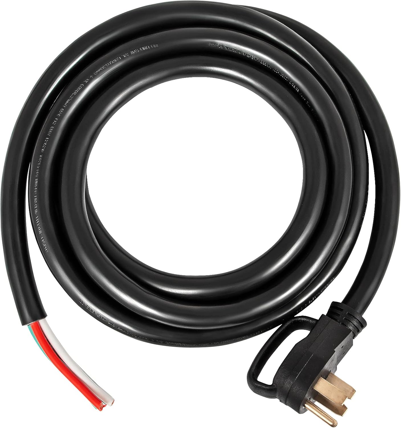 30Ft 50Amp Generator Extension Cord 6 Gauge STW 6/3+8/1 N14-50P to Bare Wire E490