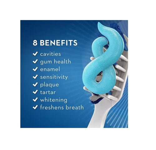 Advanced White Toothpaste, 5.8 oz, 5 Pack D1875
