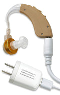 MEDca Behind the Ear Sound Amplifier - Rechargable BTE Hearing Ear Amplification Device and Digital Sound Enhancer PSAD for the Hard of Hearing, Noise Reducing Feature