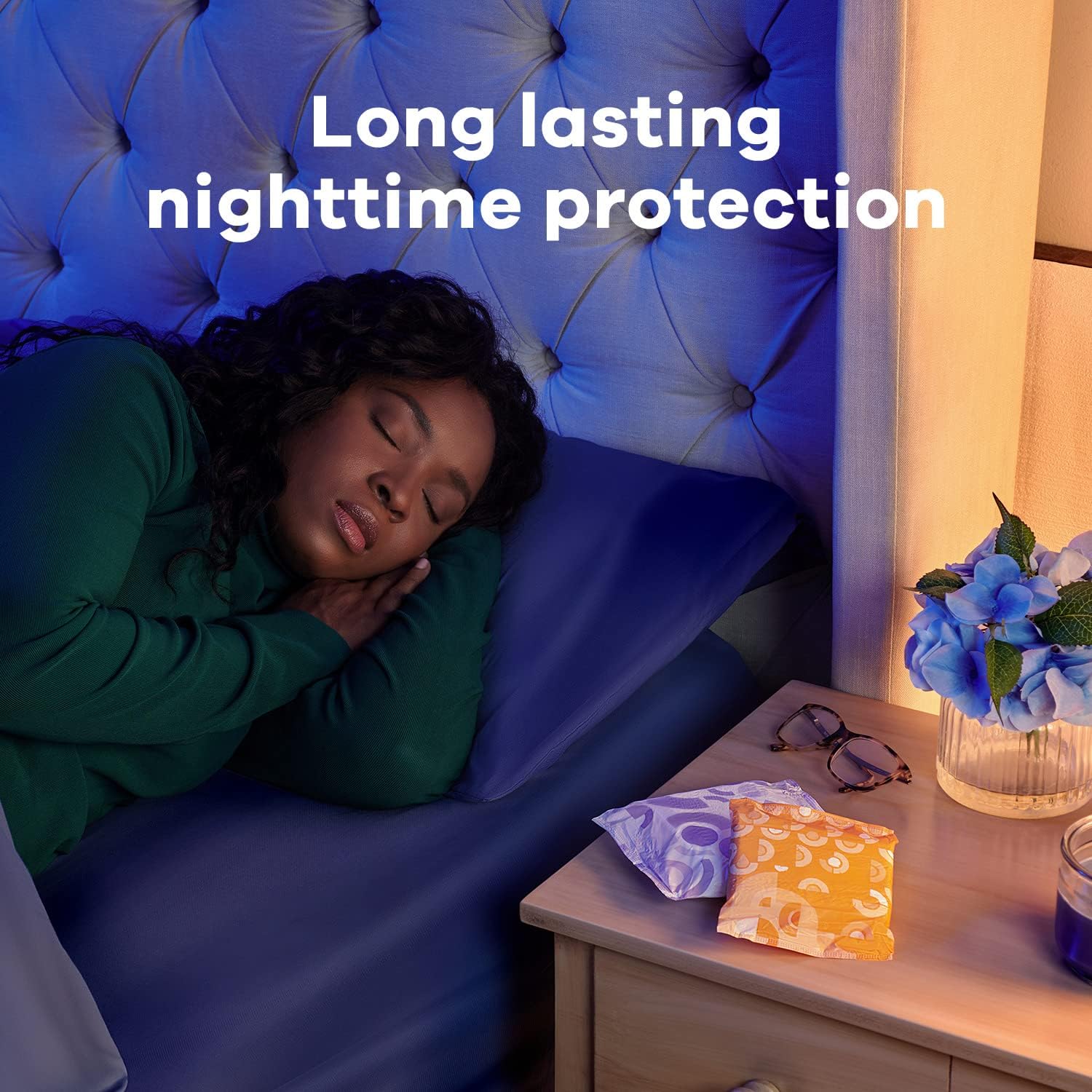 Overnight Pads with Wings, Size 5, Unscented, 72 Count (Pack of 2) N67408