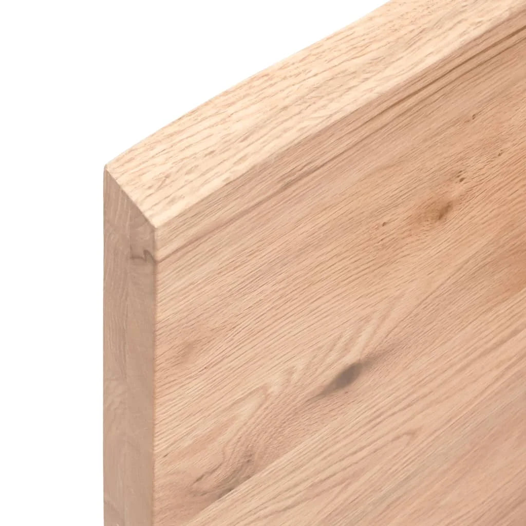 Wall Shelf Light Brown Oak Wood, Rustic Style Storage L904