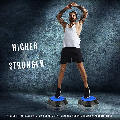 Adjustable Aerobic Step Platform with Rocker Balance Board for Home Workout Q2937