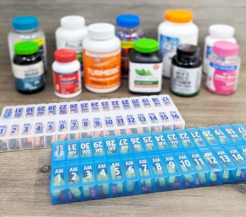 AM & PM 31-Day Pill Organizer Set for One Month D17718