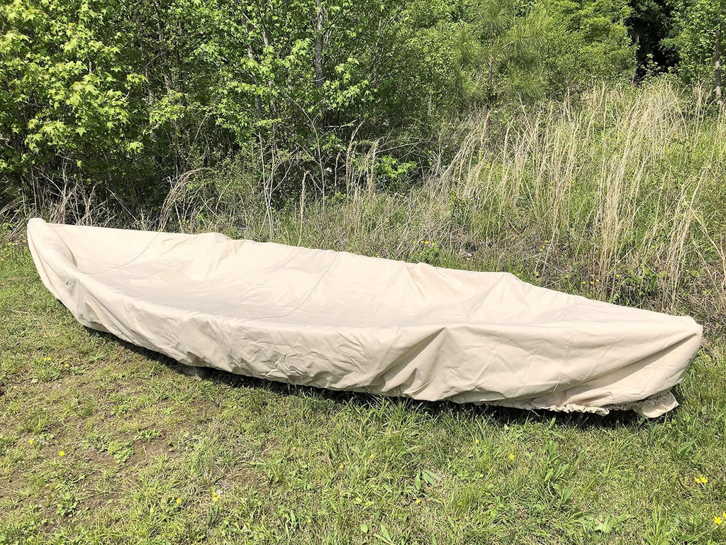 Canoe Kayak Cover, 16 oz Canvas, Indoor or Outdoor Storage R53421