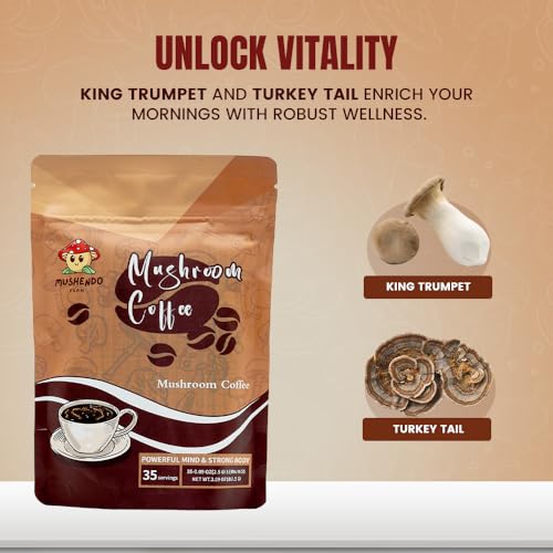Mushroom Instant Coffee for Digestion, Energy & Immune Support N200294