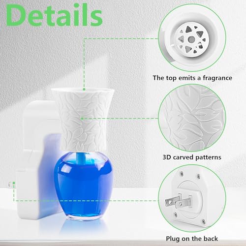 Wall Fragrance Oil Plug-in Diffuser with 2 Empty Bottles S983018