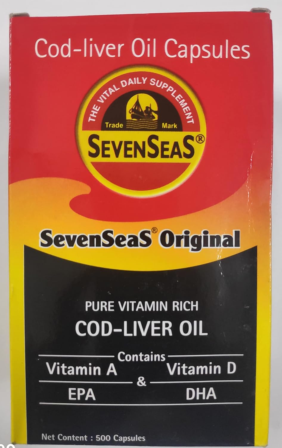 Cod Liver Fish Oil 500 Capsules B4293