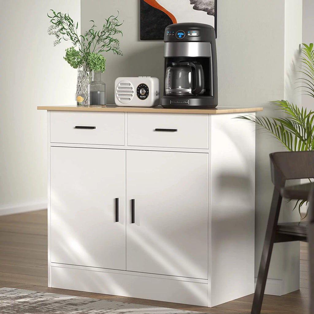 Kitchen Buffet Storage Cabinet with Doors, Drawers and Flexible Shelf S10778