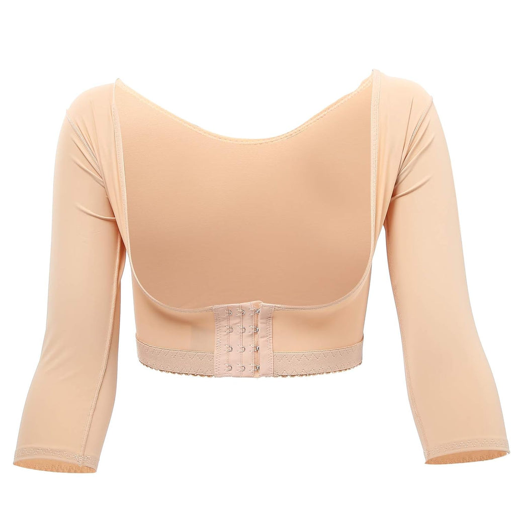 Women Posture Shaper Upper Arm Shaper Shapewear Compression Sleeves Posture Corrector, for Women Slimming Upper Sleeves Body Shaper Back Support Vest(S)