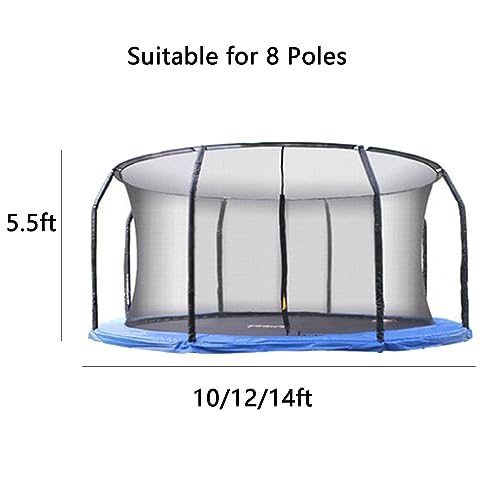 Replacement Safety Net for 10-14 ft Round Trampoline Frames Y3839