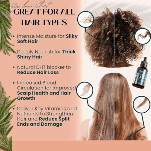 Rosemary and Castor Oil for Hair Growth, 2 oz Q73169