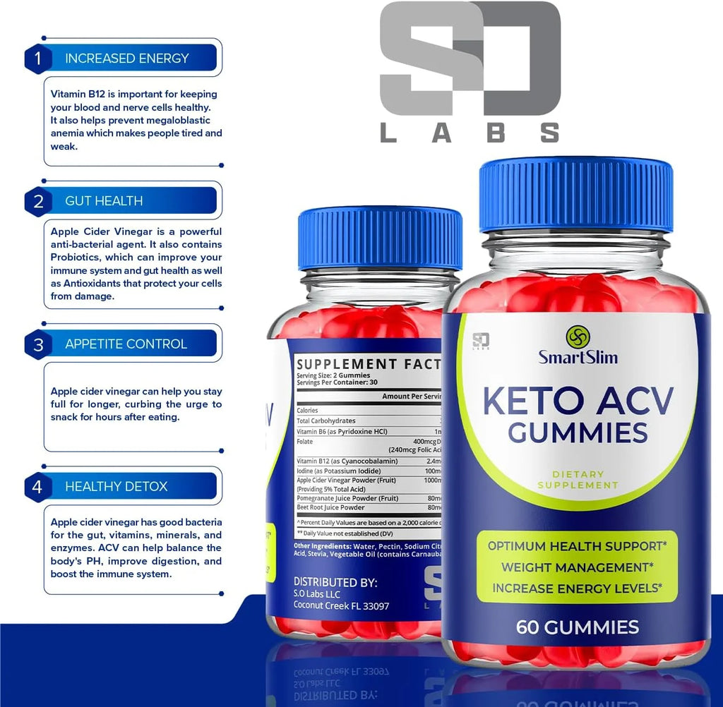 Keto Gummies with Apple Cider Vinegar, 1000mg, Vegan Supplement I913