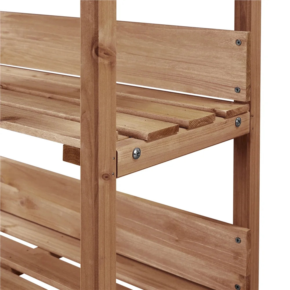 Outdoor Potting Bench Table with Storage Shelf A926247