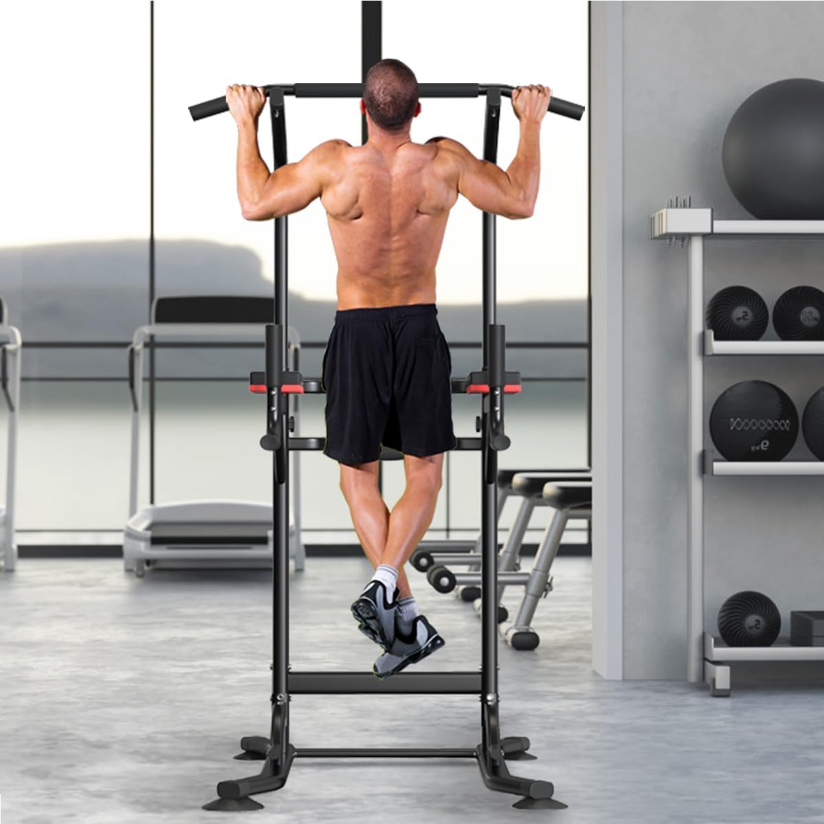 Pull Up Bar Station for Home Gym Strength Training R4561