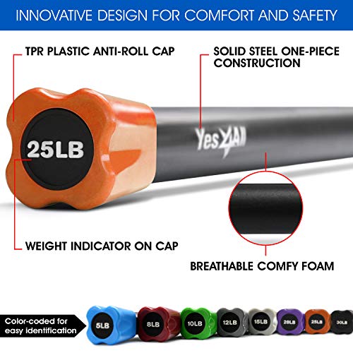 Total Body Workout Weighted Bar for Strength Training J625733