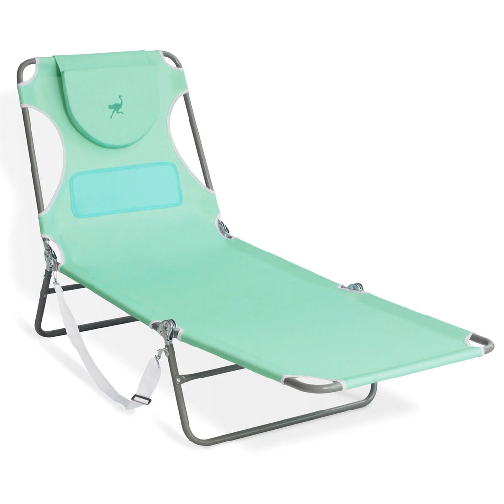 Poolside Reclining Chaise Lounge Chair, Teal D58869