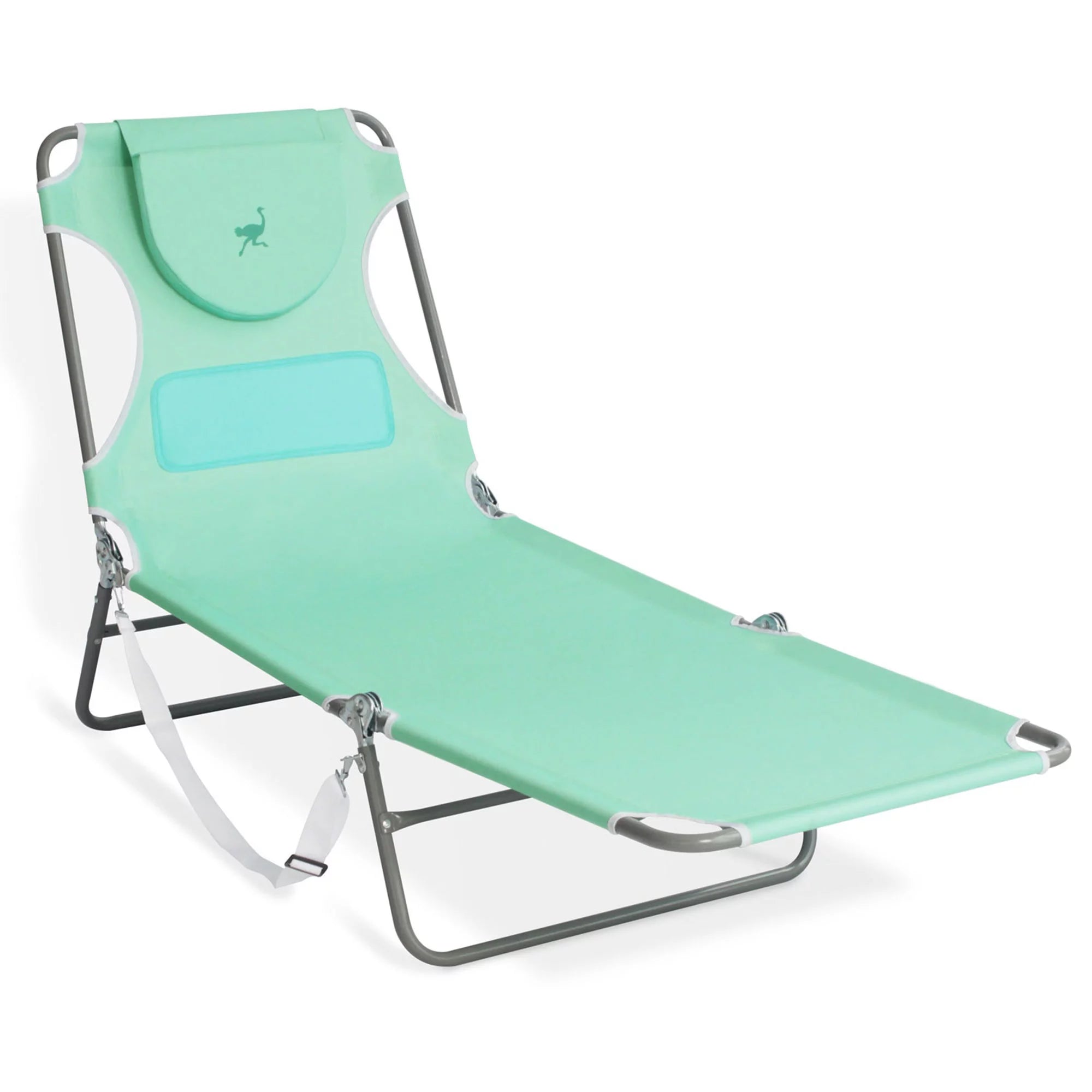 Poolside Reclining Chaise Lounge Chair, Teal D58869