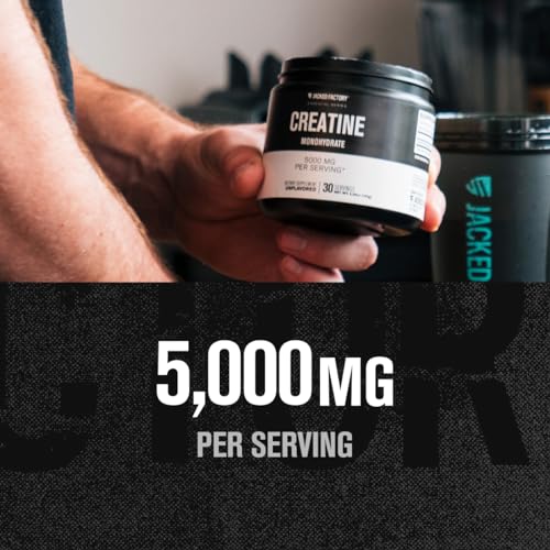 Creatine Monohydrate Powder, Unflavored, 85 Servings J7190