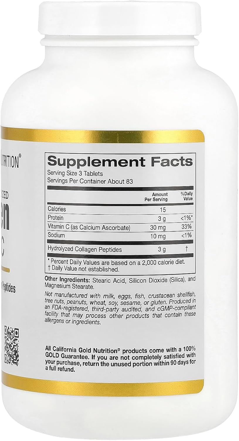 Collagen Peptides with Vitamin C for Hair, Skin, Nails, Joints, and Bones C7827