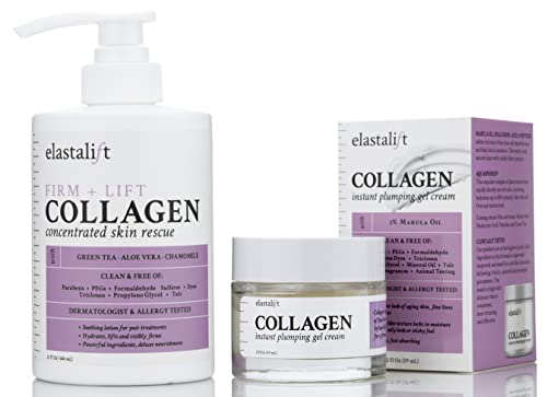 Elastalift Collagen Body Cream Moisturizing Lotion For Lifting, Firming, Tightening Skin. Anti-Aging Collagen Body & Face Skin Care Cream Improves Wrinkles & Lifts Sagging Skin, 15 Fl Oz (Pack Of 2)