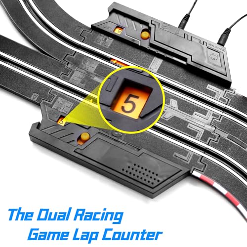 Slot Car Race Track Set with 4 Cars, Loop and Crossover S66649