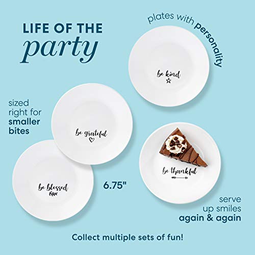 18-Piece Dinnerware Set for 6 with Large Serving Bowl, Triple Layer Glass, White G25078