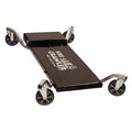 Traxion 1-200 King Crawler Rolling Automotive Mechanic Creeper W/All-Terrain 5" Casters,Black