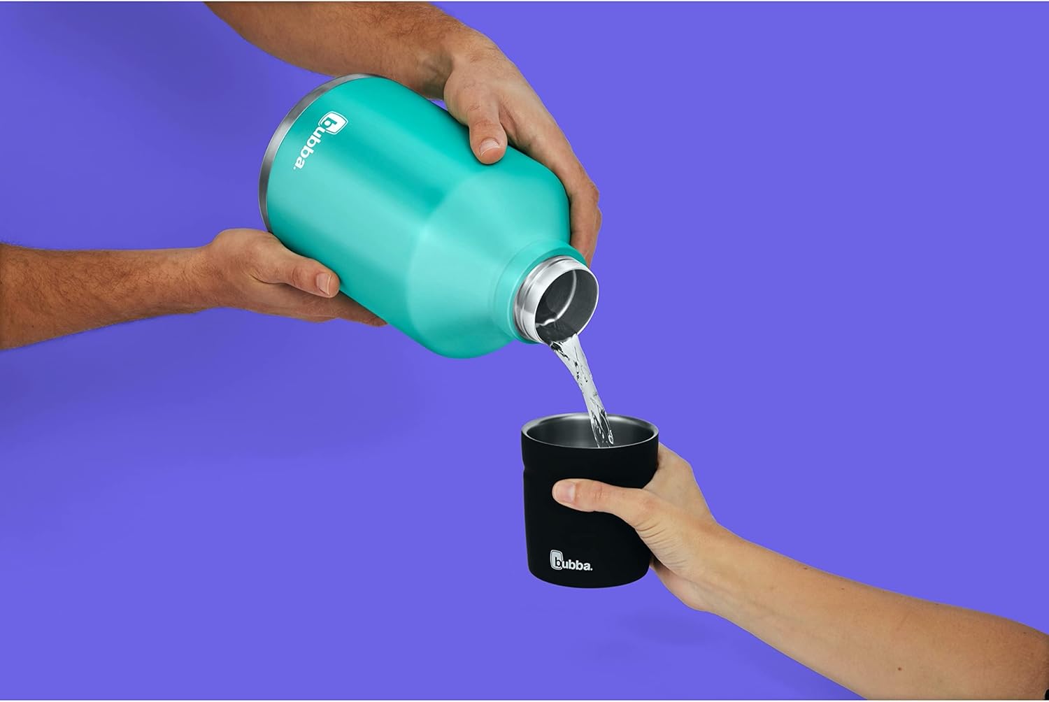 84oz Vacuum-Insulated Stainless Steel Water Bottle with Leak-Proof Lid and Carry Handle V44423